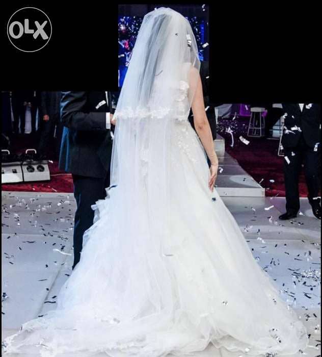 Wedding Dress & Veil فستان فرح pronovias 4