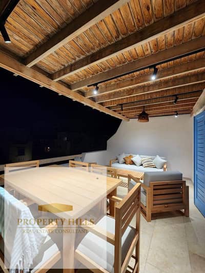 Two-bedroom chalet ready for viewing in a prime location next to Marassi and Amwaj.