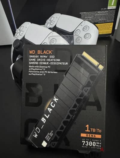 ssd 1 Tera ps5 (Wd sn850x) استخدام شهر