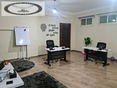 Basement for rent (residential or administrative) – Al-Banafseg Garden view Near The Waterway and Mohamed Naguib Axis Super-lux finish