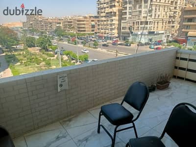 مكتب ٢٨٠ متر سوبر لوكس موقع متميز لشركات بالحجاز الرييسى ٤ غرف ادارى