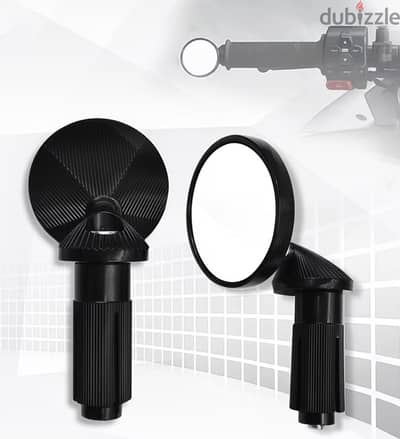طقم مرايات جادون للموتوسيكلات (Bar End Mirrors) ألومنيوم CNC