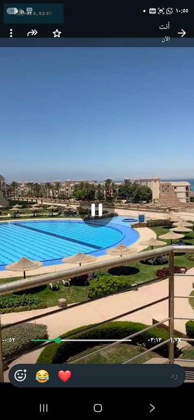 للبيع شالية روف موقع مميز قرية اريج العين السخنة