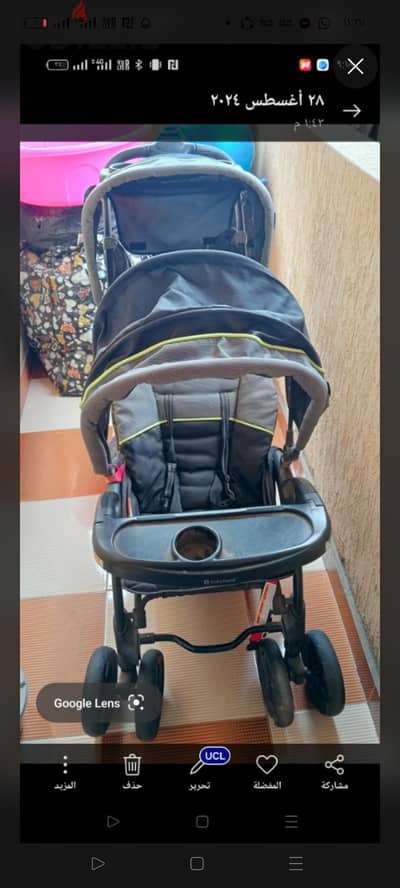 عربة اطفال ثنائي ماركة baby trend
