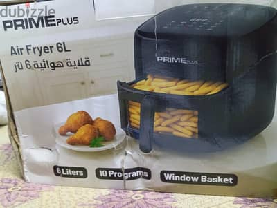 قلاية هوائية برايم بلس PRIME PLUS سعة 6 لتر جديدة بالكرتونة