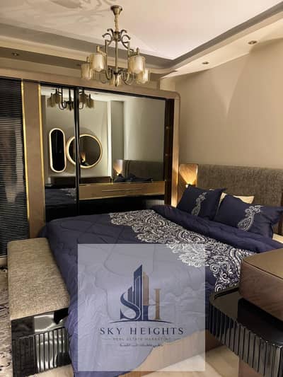 Furnished apartment for rent in Phase 5 of Al Rehab 1, with ultra-super-lux finishing, 90 sq m, 2 bedrooms and 1 bathroom, next to Mall 2, Gateway and