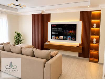 شقة مفروشة للإيجار في سوديك فيليت – سكاي كوندوز | أول سكن | غرفتا نوم + غرفة مربية | تشطيب ألترا مودرن | جاهزة للاستلام