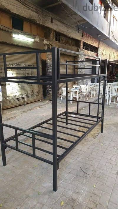 سرير حديد بملل والسلم والحاجز دورين Furniture oh