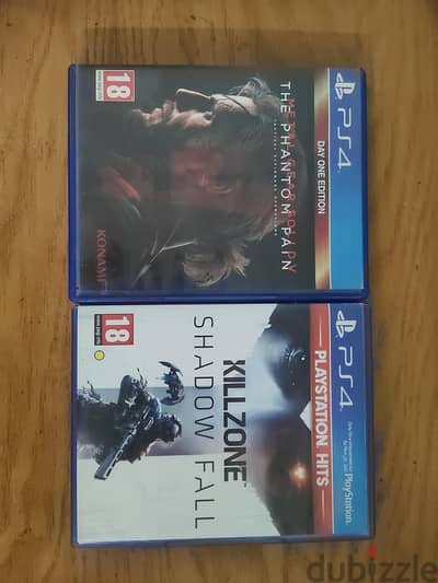 باكدج 2 ألعاب PS4 أصلية لقطة ( + MGS V + Killzone)