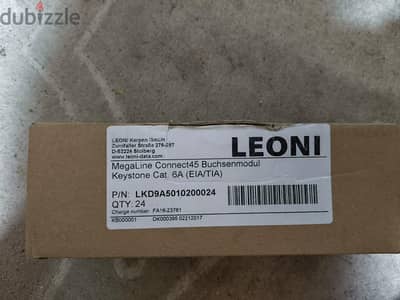مقابس شبكات LEONI MegaLine Connect45 (Cat. 6A) الأصلية