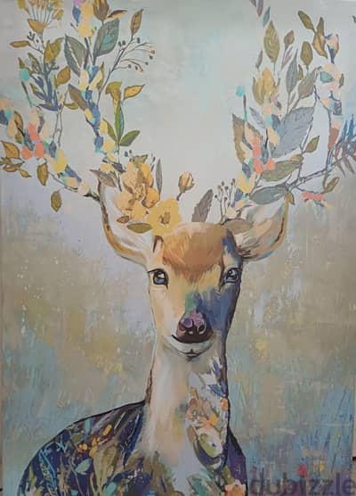 لوحتان رسم زيت  ل غزاله