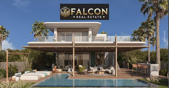 Last chance in Zoya Ghazala Bay! Own a beachfront villa, 945 sq m, one story, with a ready-made swimming pool and ultra-super deluxe finishing - High