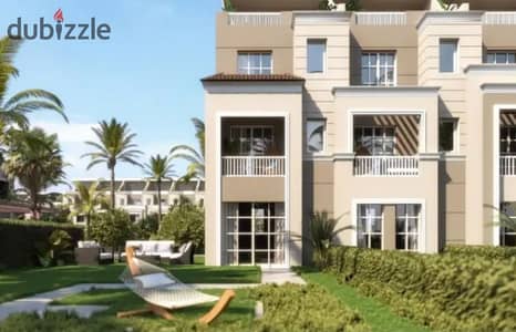Townhouse with a distinctive layout and size overlooking the lake in Butterfly Mostakbal City, next to Palm Hills