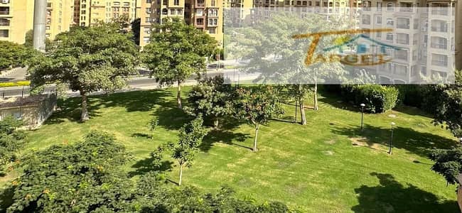 Apartment for rent furnished in the best locations of Madinaty b1 wide garden view fifth floor not the last private finishing the layout: 3 bedrooms + 2 bathrooms + reception + kitchen + terrace distinctive location