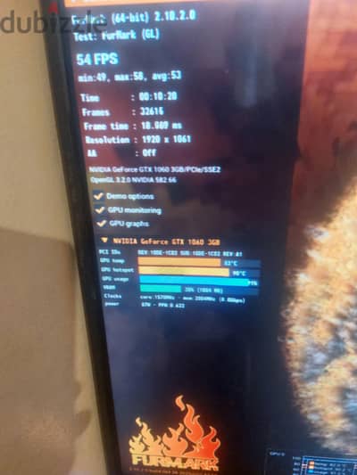 كارت شاشة Nvidia٣ جيجا GTX 1060