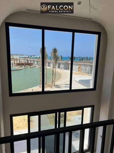 Sea view chalet (20% discount) fully finished with air conditioning for sale in Zoya Ghazala Bay, North Coast