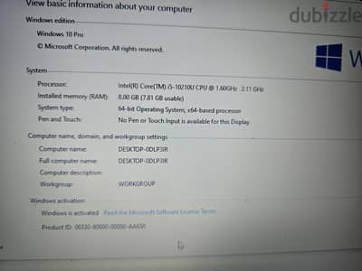 Laptop Core i5 جيل عاشر