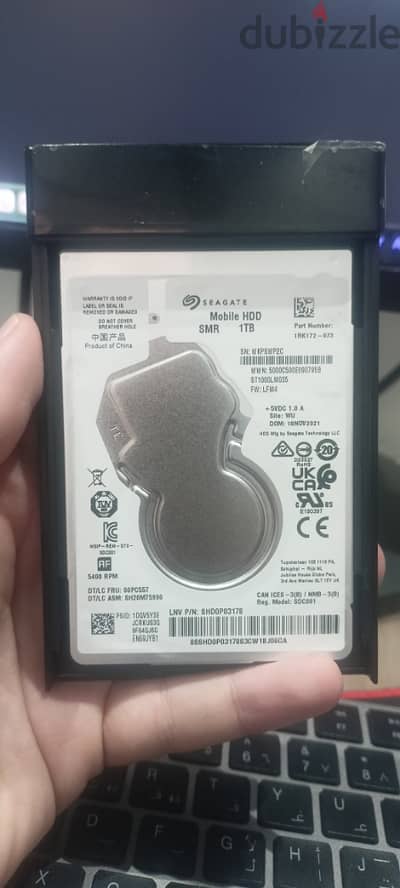 هارد 1 تيرا خارجي (Seagate + UGREEN) بحالة ممتازة
