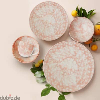 C3 Fathy Mahmoud Porcelain Dinner Set 50 Pieces - Pink