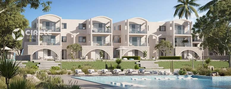 فيو مميز تشطيب كامل ستوديو ٨٥م لإعادة البيع في مراسي مارينا ١ Marassi Marina 1 الساحل الشمالي