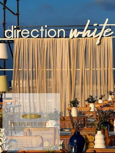 Immediate delivery lagoon-view chalet at Direction White, Ras El Hekma. Only 10% down payment, up to 8 years installments, best market price.