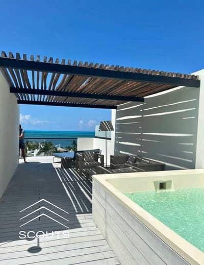 Chalet for sale steps from sea with stunning crystal lagoon view Fully finished , AC'S & kitchen Prime location in heart ras hekma near Alamein ,Fouka