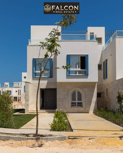 شاليه ارضي بجاردن 125 متر + بجاردن  NAIA BAY North Coast , ras el hkma بالتقسيط استلام فوري تشطيب كامل