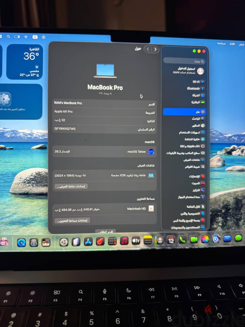 Macbook M1 pro 2021 16