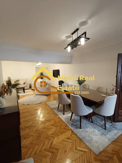 Apartment for Rent in the Heart of Degla Maadi Located in the heart of Degla Maadi, in a secure building with 24/7 security and guards, and close to a