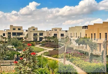 By Installment Ready To Move Fully Finished Twin House For Sale In O West Compound Al Wahat Road 6th of October Giza.