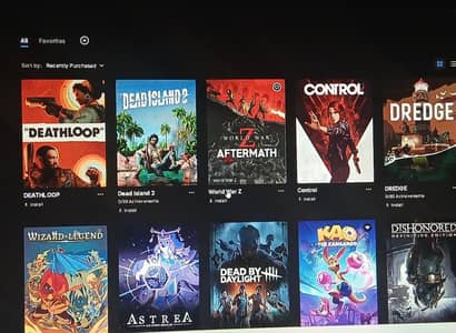 epic games account over 48 games