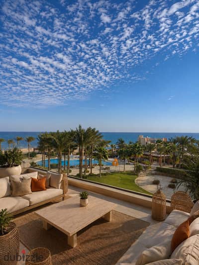 Receive after 6 months, a two-bedroom chalet for sale with a view of the sea in Ain Sokhna, built with a 30% discount and rentals have already started.