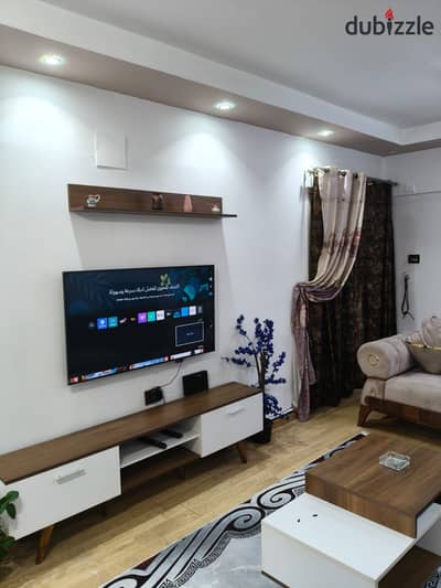 Furnished, air-conditioned hotel-style apartment next to City Stars, available for daily and monthly rent for families. Excellent location in Nasr Cit
