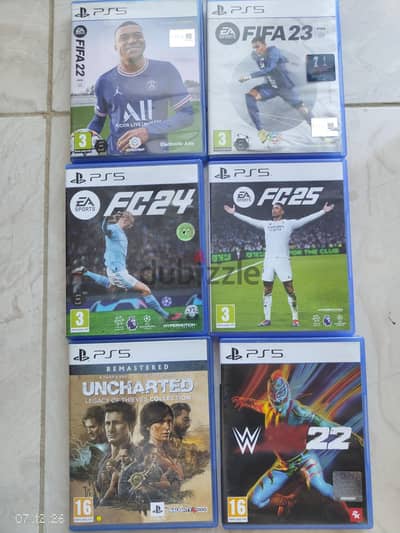 اسطوانات ps5 للبيع حالة ممتازة