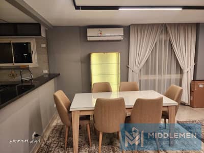 apartment 122m garden 84m Fully Furnished with Kitchen and Air Conditioners prime location fifth square almarasem marasem