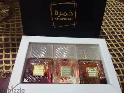 عطور خمره طقم 3قطع ممتاز جدا وبيثبت
