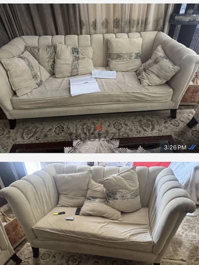 Two seats and three seats sofa used in Sahel ras el hekma