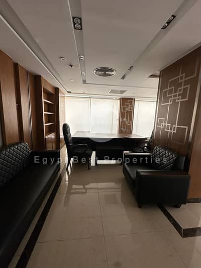 بسعر مميز مقر اداري 1000م للايجار بالفرش والتكييفات في التجمع الاول محور مصطفى كامل