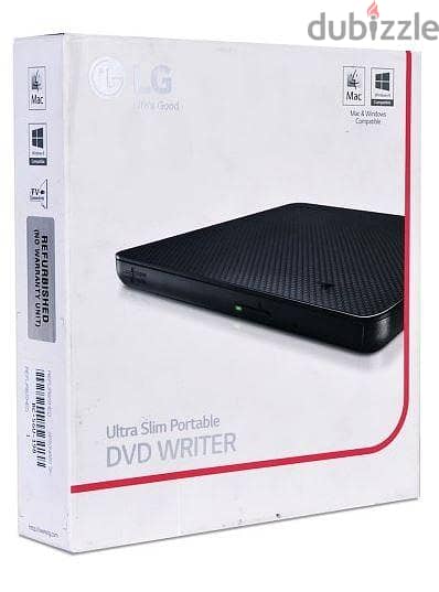 قاريء ومسجل (DVD),(LG)نحيف جدا ultra slim وكامل ملحقاته