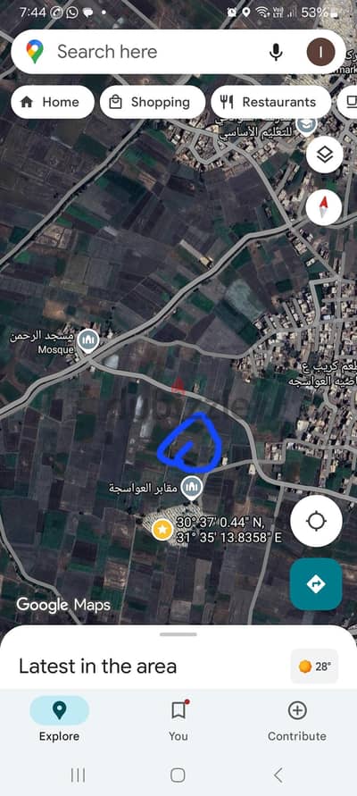 ارض زراعيه للبيع