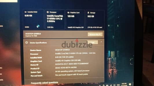 Dell Inspiron 15 7568 (2-in-1 Touch