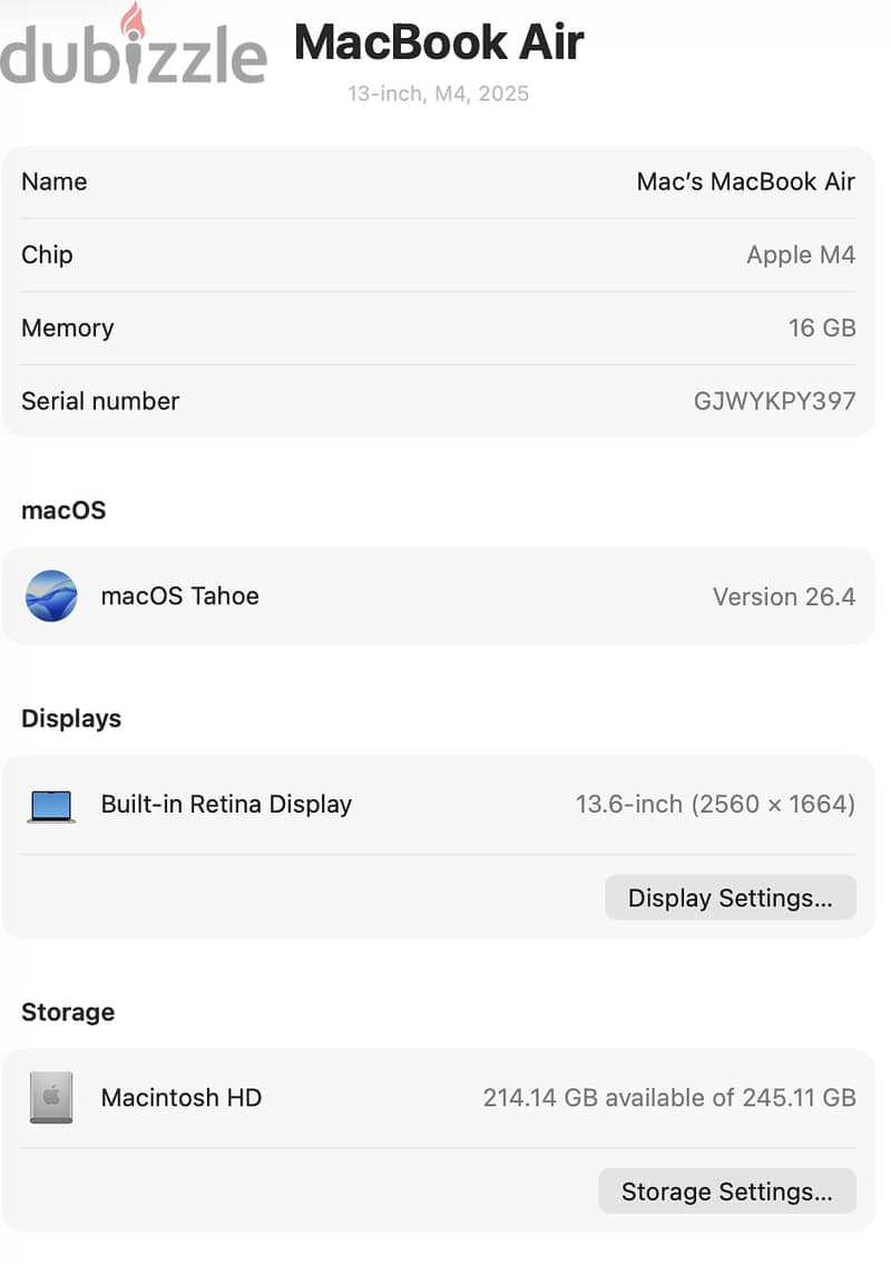 Macbook Air M4 3