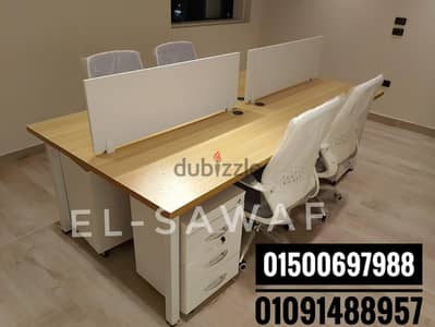 خلية عمل- ورك ستيشن خشبmdfاسباني-  اثاث مكتبي-work station- partiton