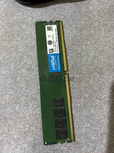 Ram 16 crucial ddr4 2666mhz بحاله ممتازه