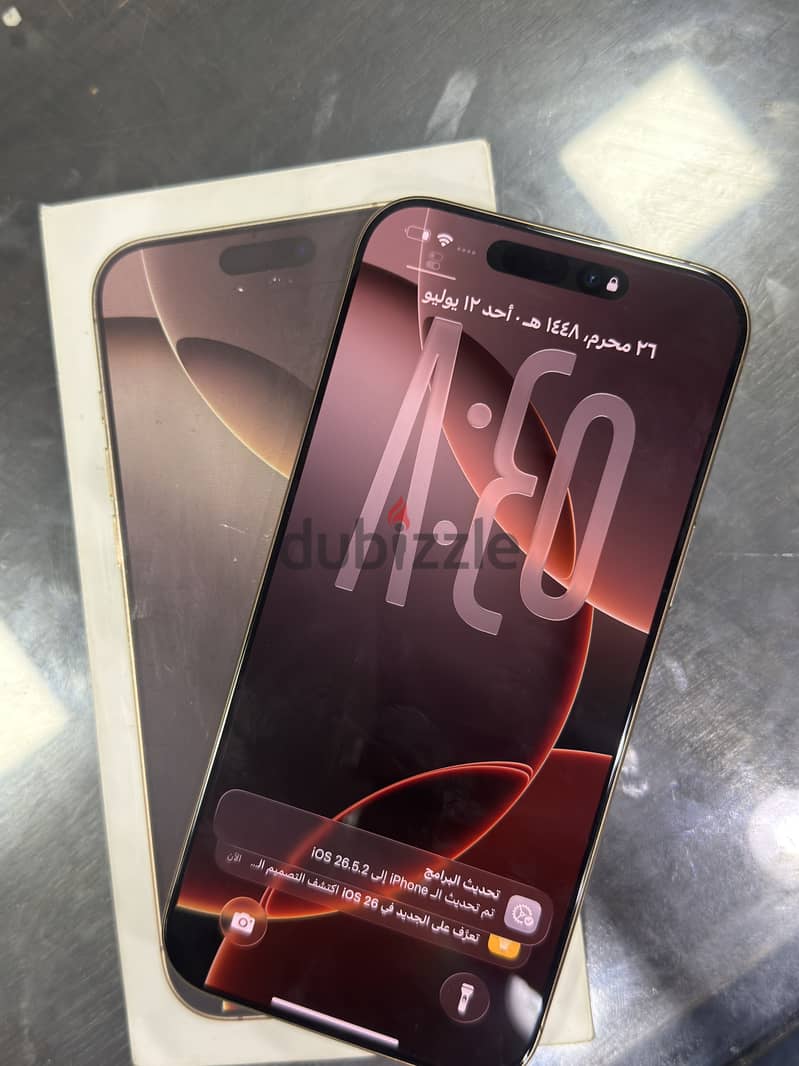 IPhone 16 pro max ٩٨% 10
