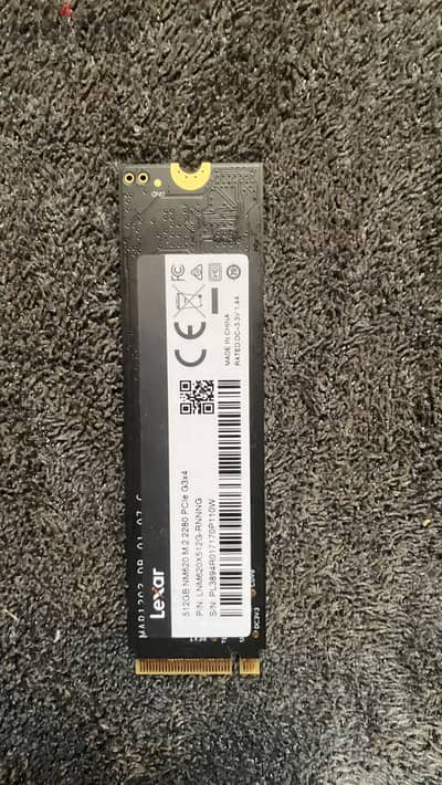 Lexar NM620 512GB SSD, M. 2 2280