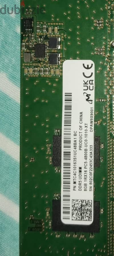 Ram DDR5 8GB Micron 4800Hz