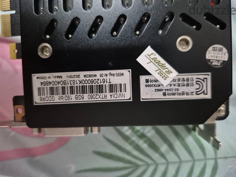 NVIDIA RTX 2060 6GVRAM 1