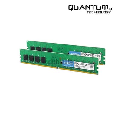 Ram 16 gb ddr4 crucial 2x8 رامات كمبيوتر