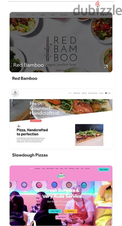 تصميم web sites
